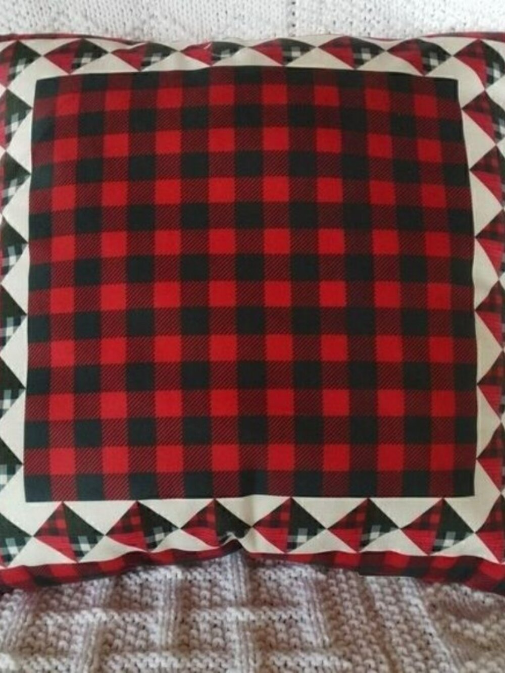 New! Buffalo Check Large Throw Pillow